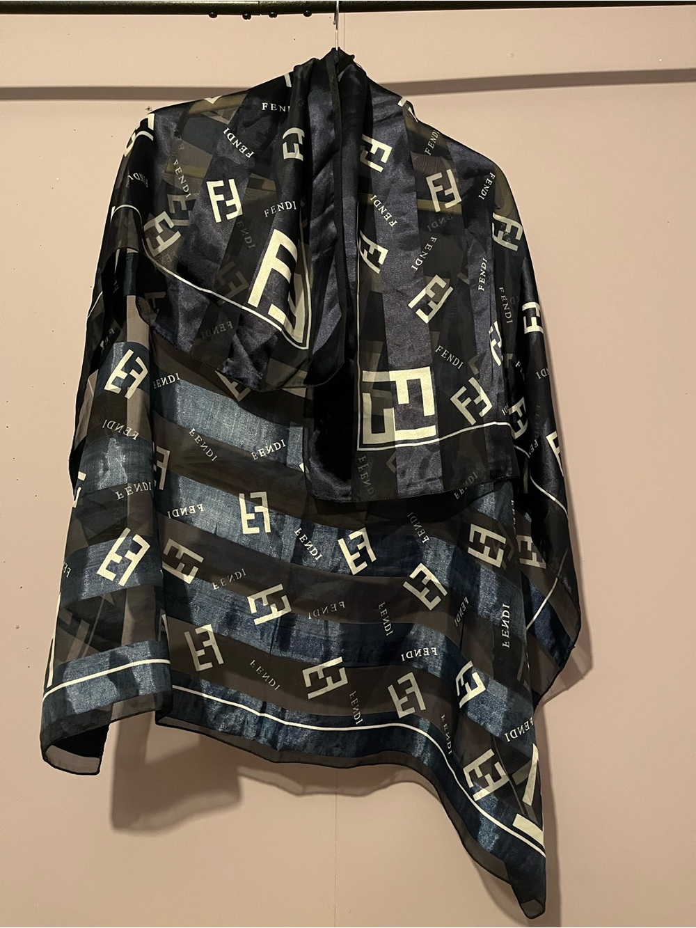 Fendi Logo-Print Shawl